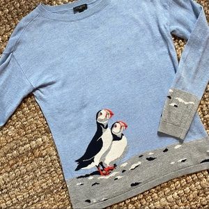 Sold Out! TALBOTS Puffin Penguin Crew Neck Sweater